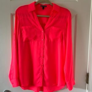 Express. Size Medium. Color highlighter pink. Like new